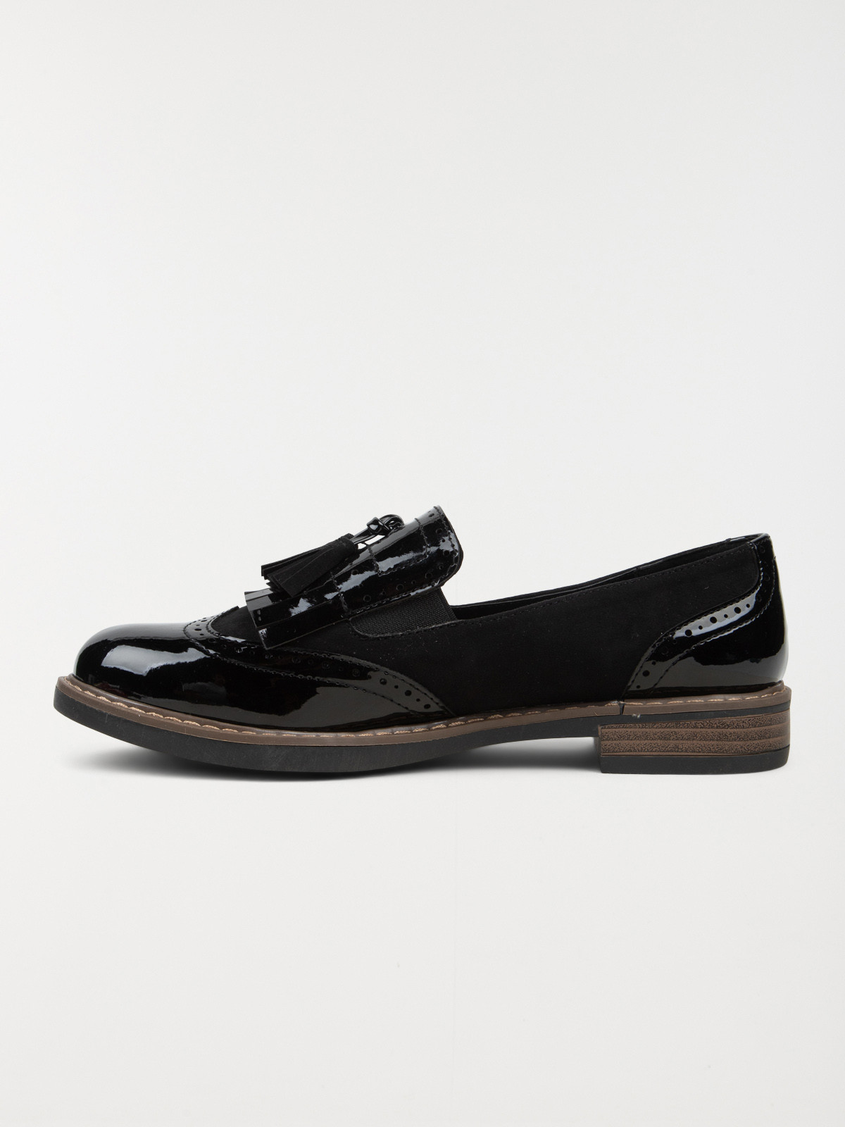 Mocassins vernis noirs femme (36-41)