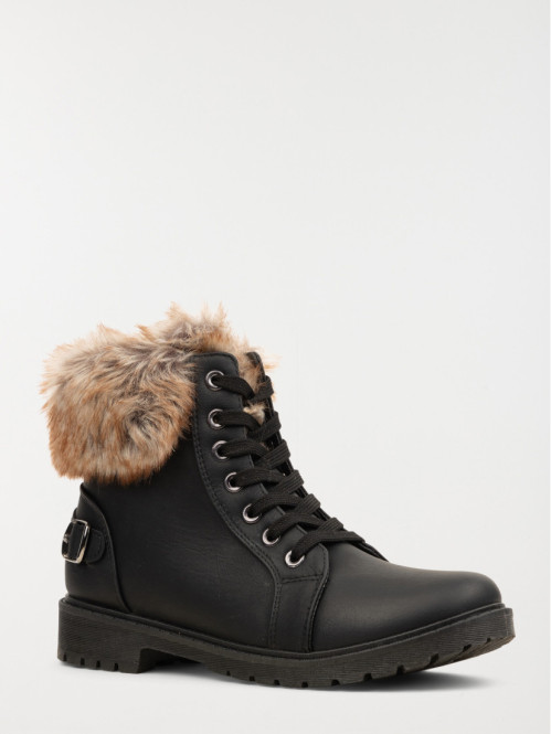 Bottines fourrees noires femme 37 42