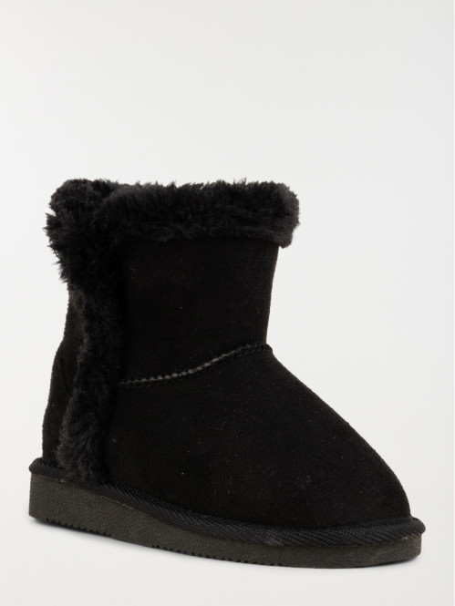 Bottines noires fourrées fille (31-35) Bottines noires fourrées fille (31-35)