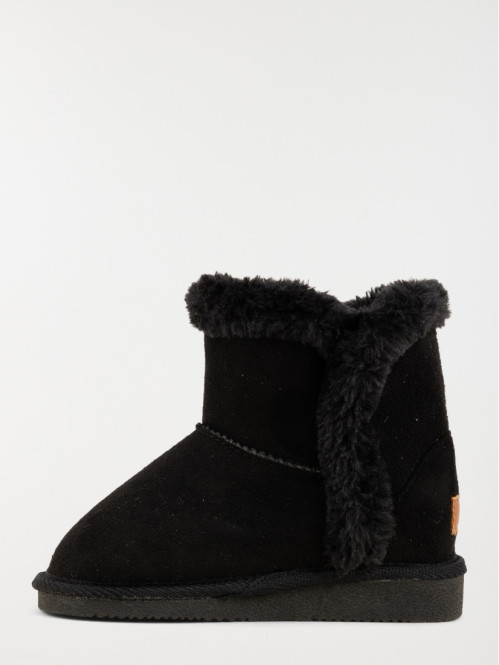 Bottines noires fourrées fille (31-35) Bottines noires fourrées fille (31-35)