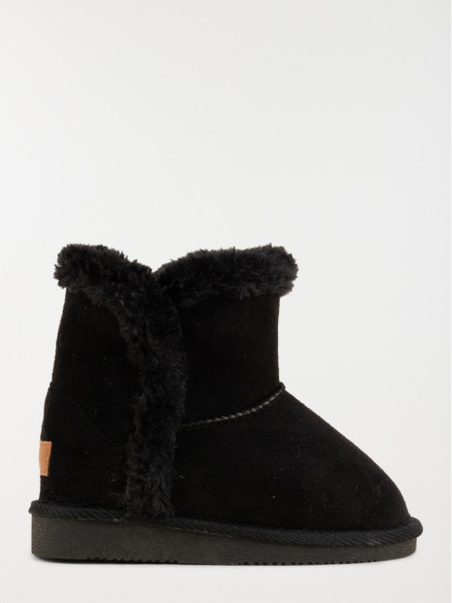 Bottines noires fourrées fille (31-35)
