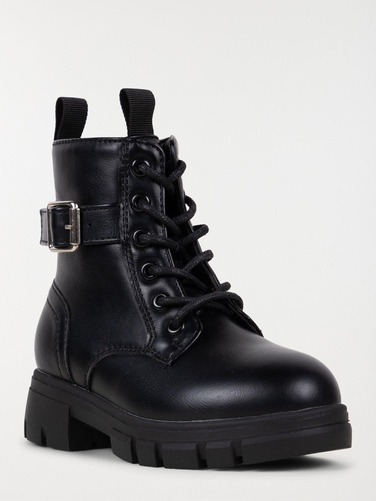 Bottines noires lacets fille 25 30