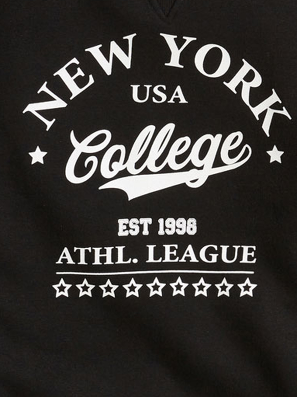 Robe sweat New-York noire femme