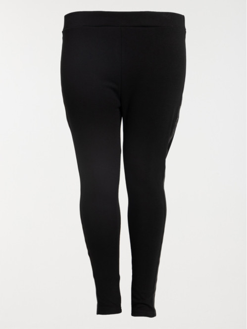 Legging strass noir grande taille femme