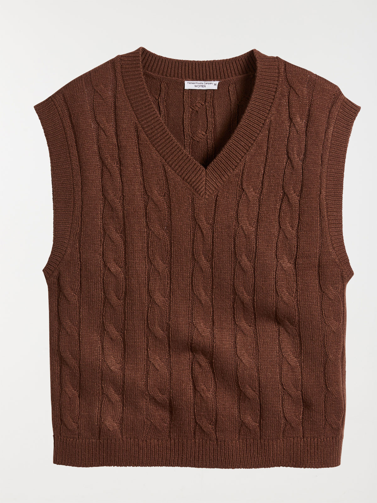 Pull sans manches brownie femme