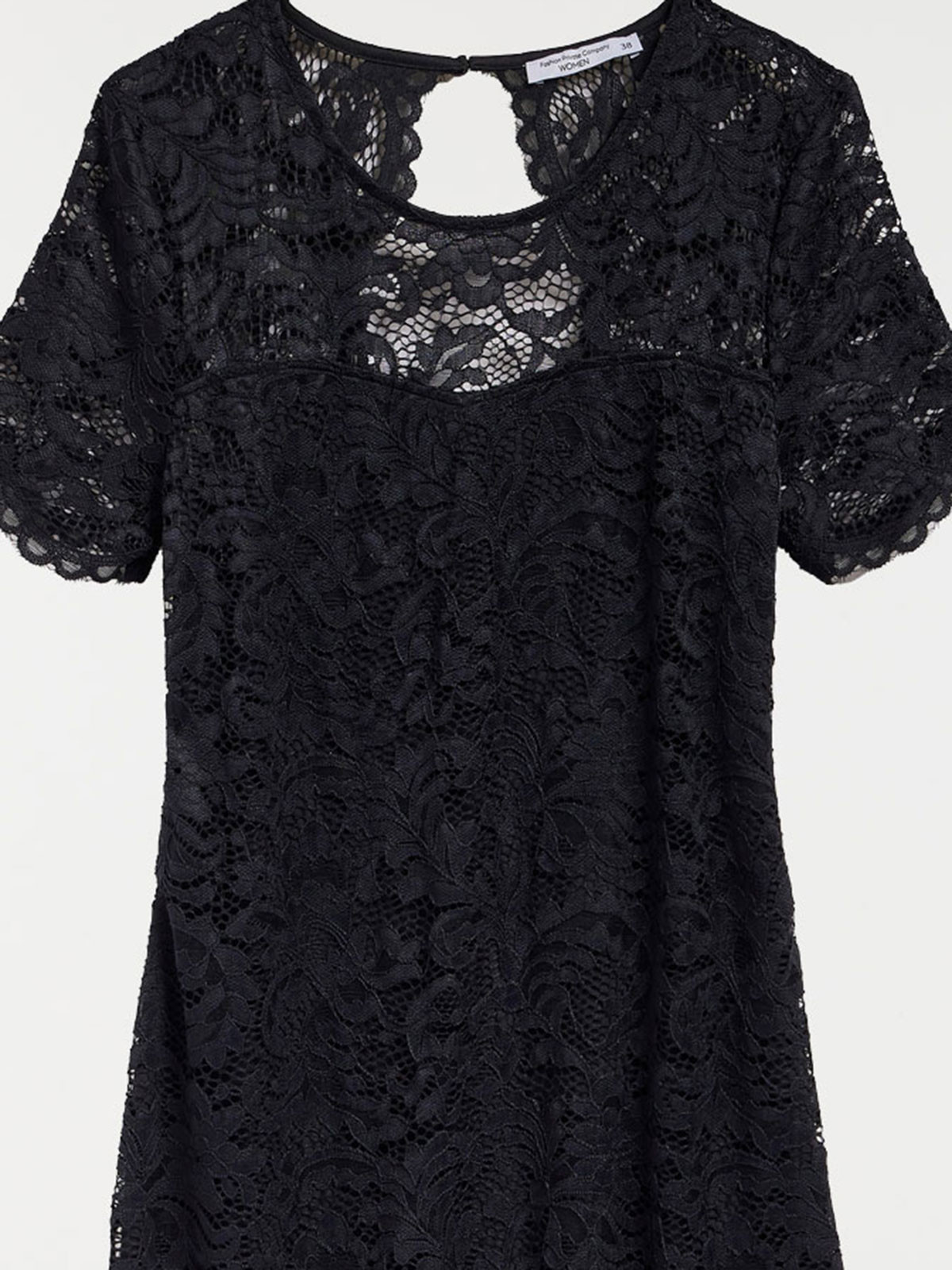 Robe en dentelle noire femme Robe en dentelle noire femme