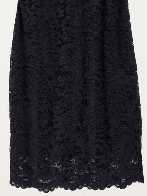 Robe en dentelle noire femme Robe en dentelle noire femme
