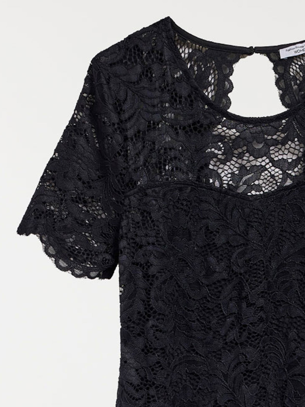 Robe en dentelle noire femme Robe en dentelle noire femme