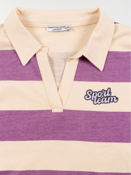 T-shirt rayé fille (XXS-M)