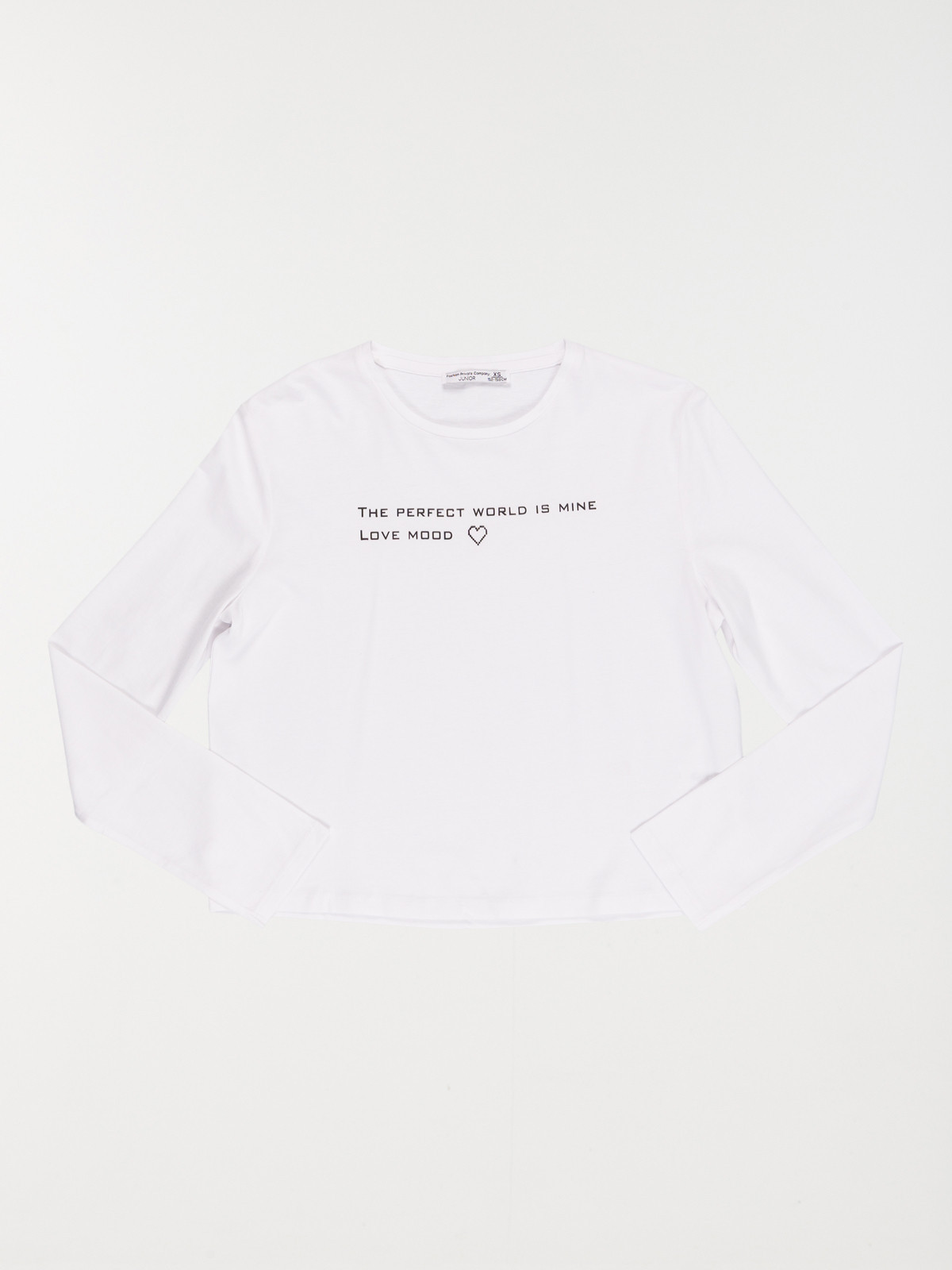 T-shirt message blanc fille (XXS-M)
