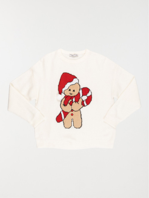 Pull de noël pain d'épice fille (XXS-M)