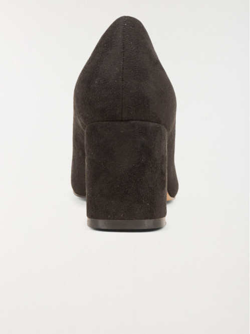Escarpin femme noir suédine (36-41)