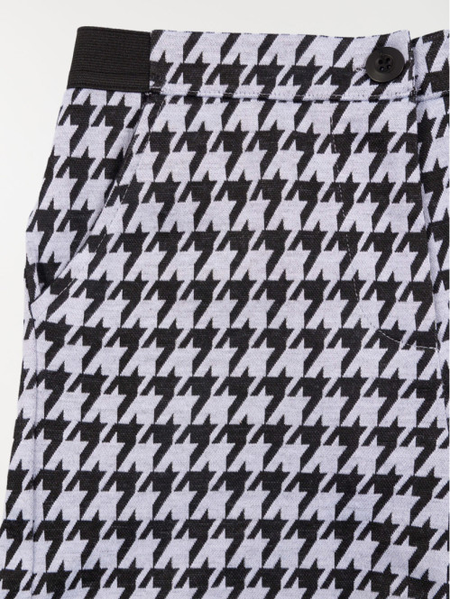 Short pied de poule fille...