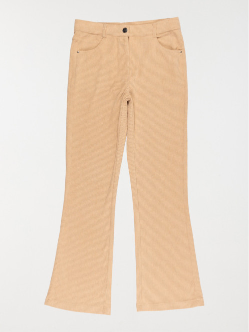 Pantalon en velours tahini...