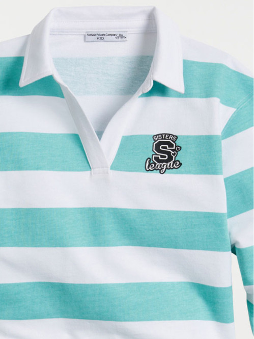 Polo rayé fille (3-12A)