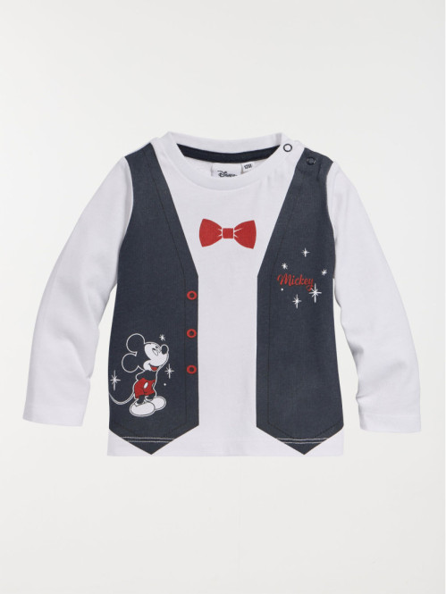 Ensemble blanc Mickey garcon 3 36M