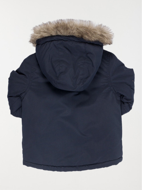 Parka à capuche marine...