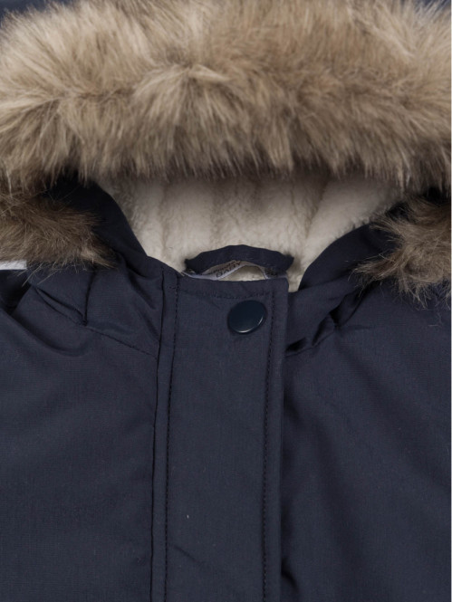 Parka à capuche marine...