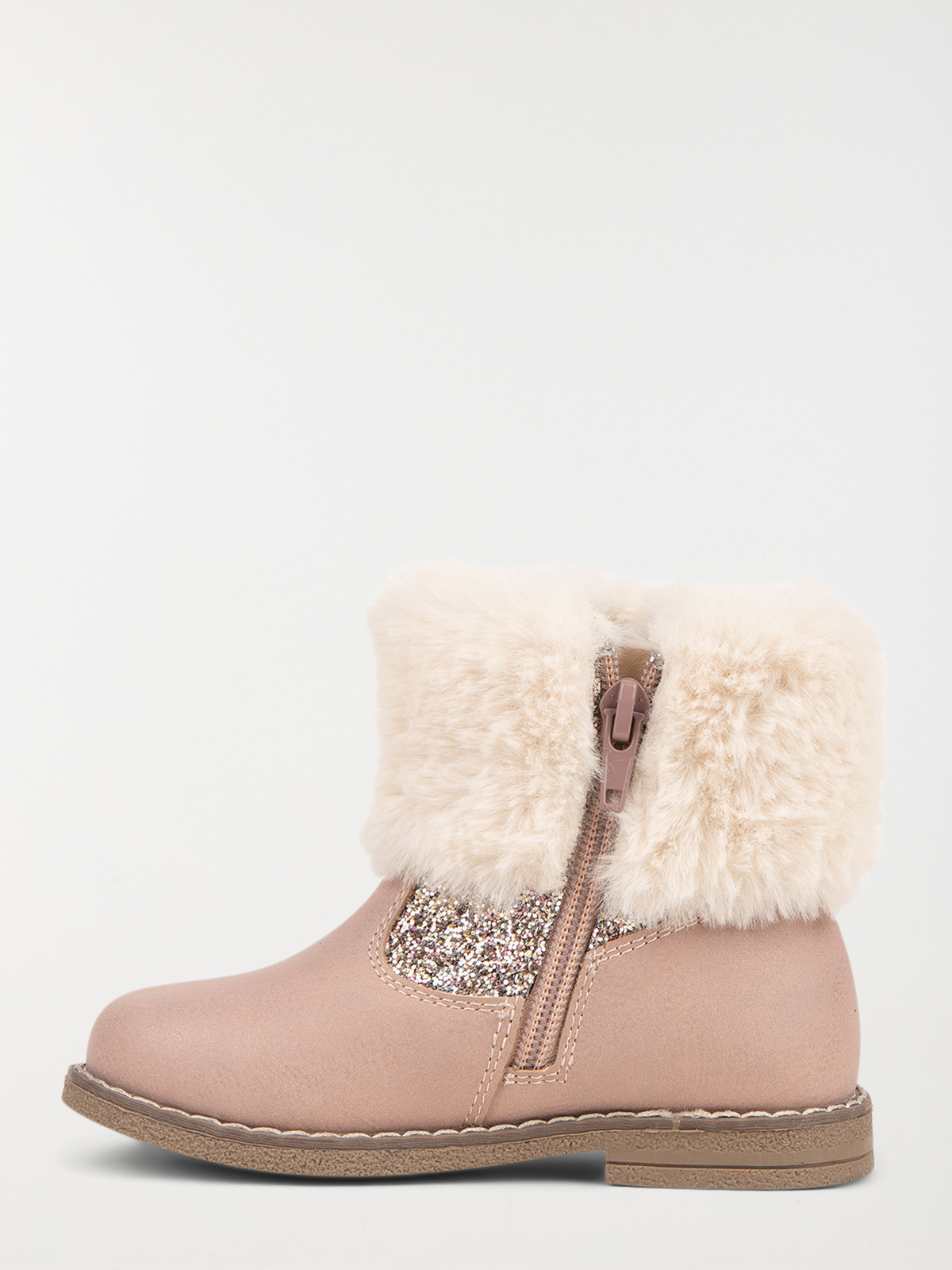 Bottines roses fourrées fille (24-30)