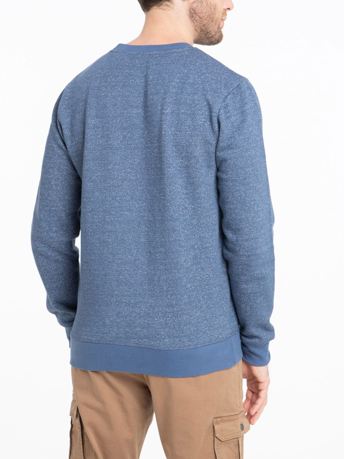 Sweat coloris encre brodé homme Sweat coloris encre brodé homme