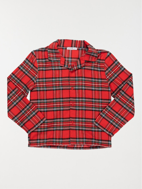 Pyjama à carreaux rouge...