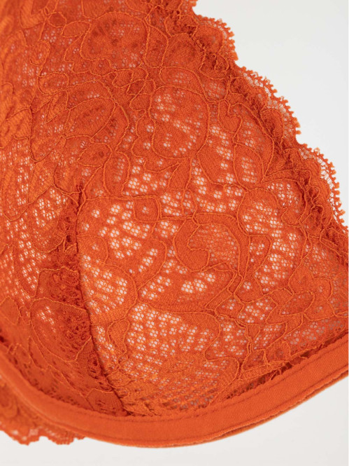 Soutien-gorge corbeille orange femme Soutien-gorge corbeille orange femme