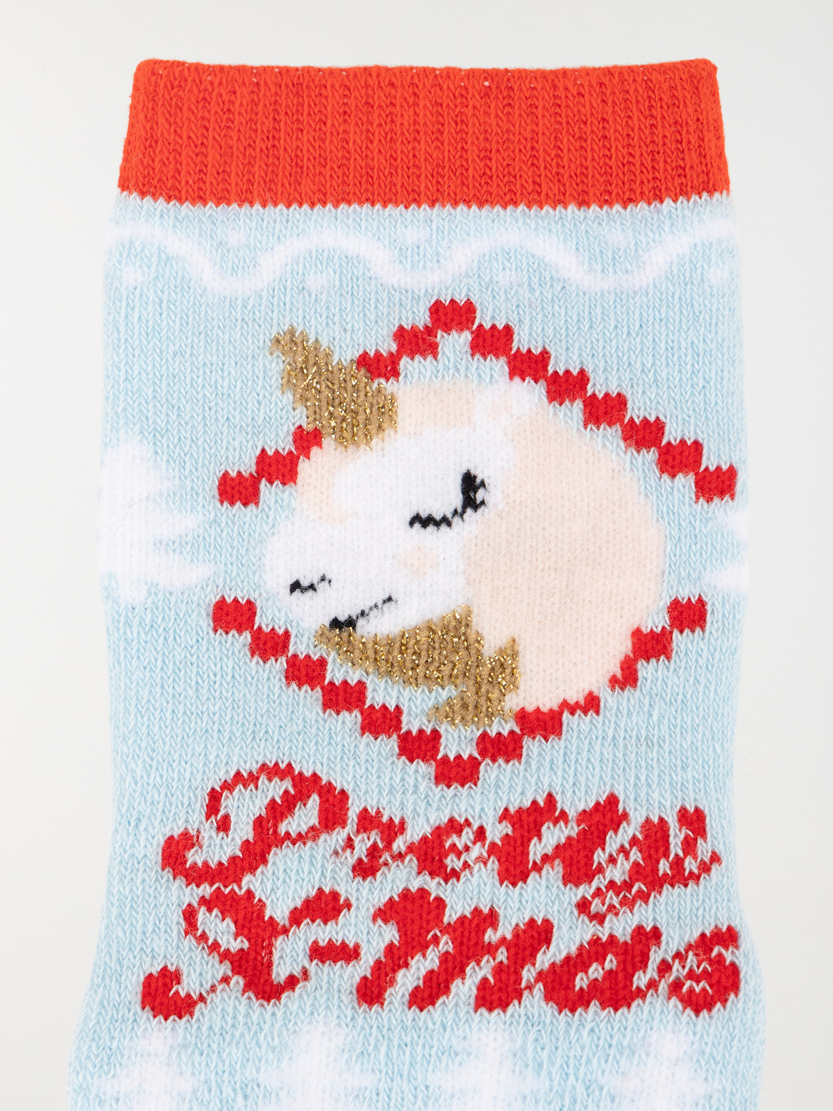 Chaussettes licorne de noël enfant