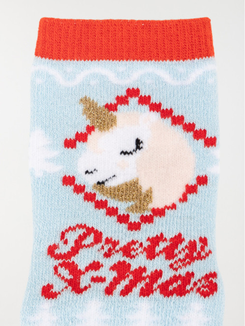 Chaussettes licorne de noël...
