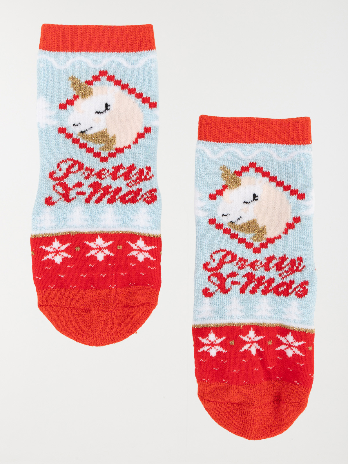 Chaussettes licorne de noël enfant