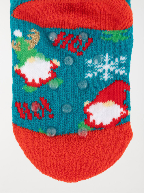 Chaussettes motif de noël enfant Chaussettes motif de noël enfant