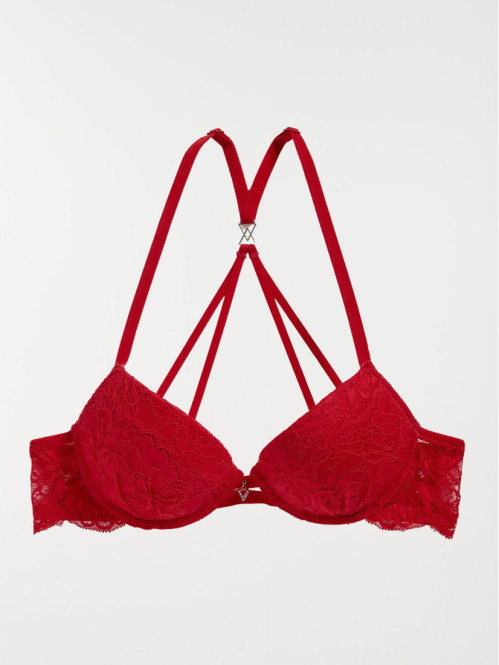 Soutien-gorge rouge kiss femme (85A-95D)