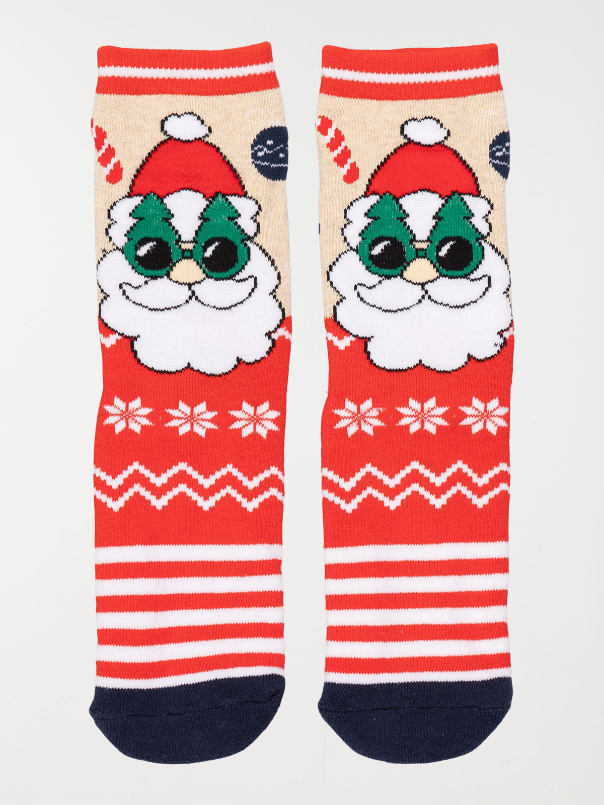 Chaussettes père-noël soleil enfant