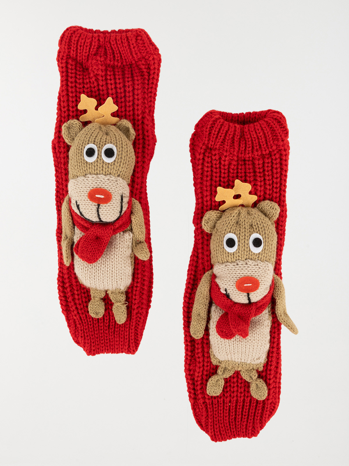 Chaussettes renne de noël enfant