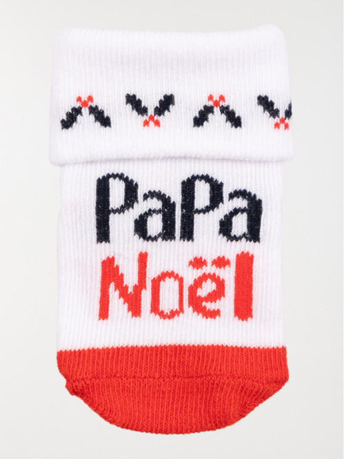 Chaussettes papa noël bébé