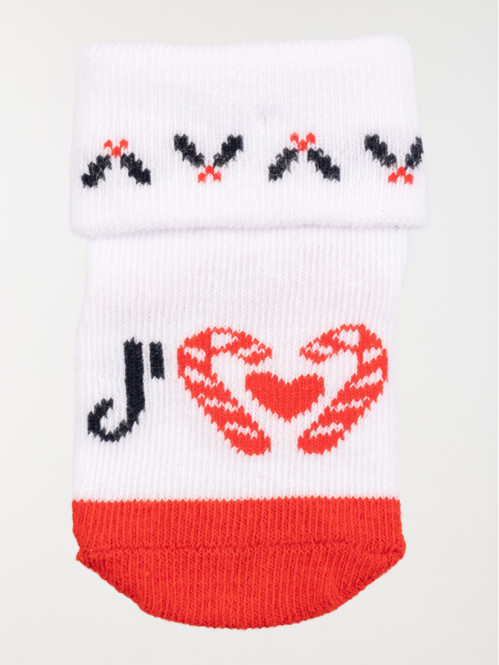Chaussettes papa noël bébé