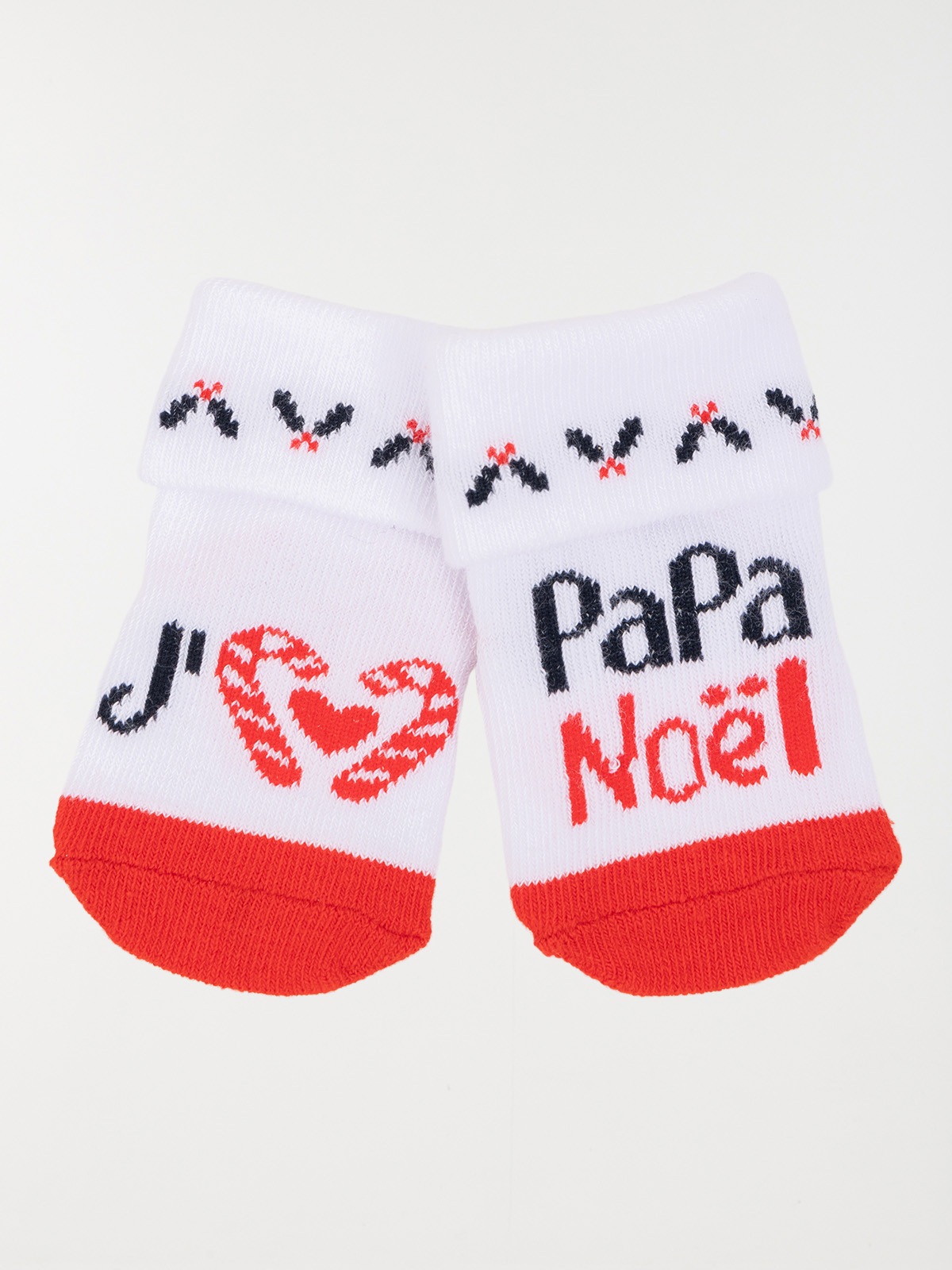 Chaussettes papa noël bébé
