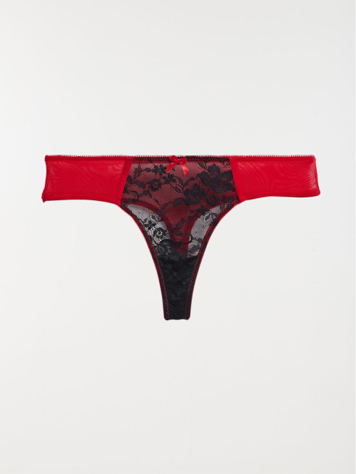 Nuisette dentelle rouge...