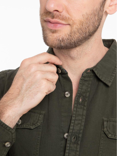 Chemise kaki quite homme Chemise kaki quite homme
