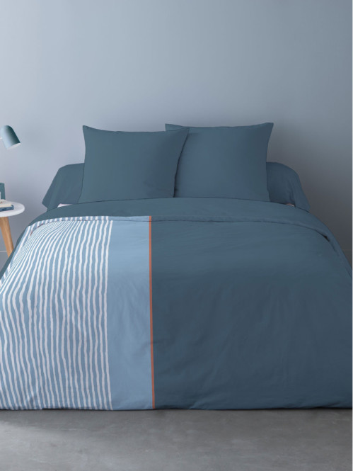 Parure bleu nuit 220 x 240cm 2 personnes