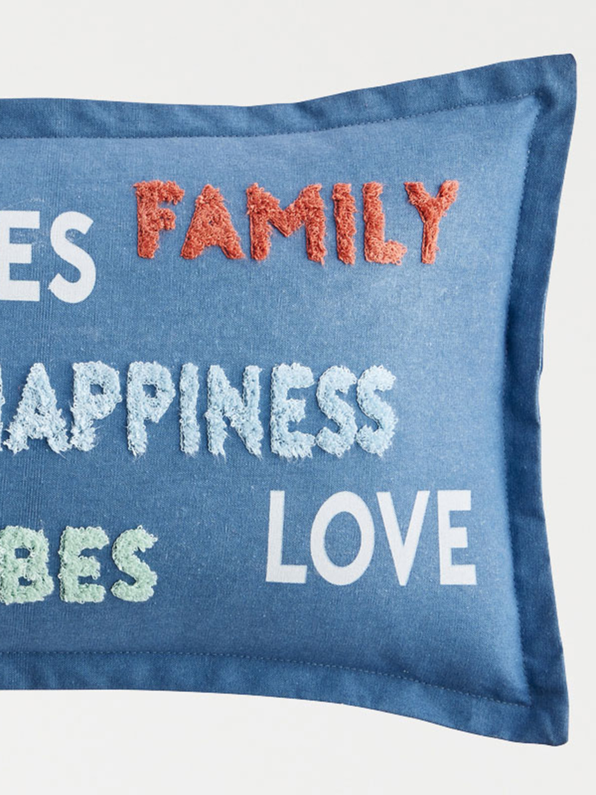 Coussin à message rectangle 30 x 50 cm