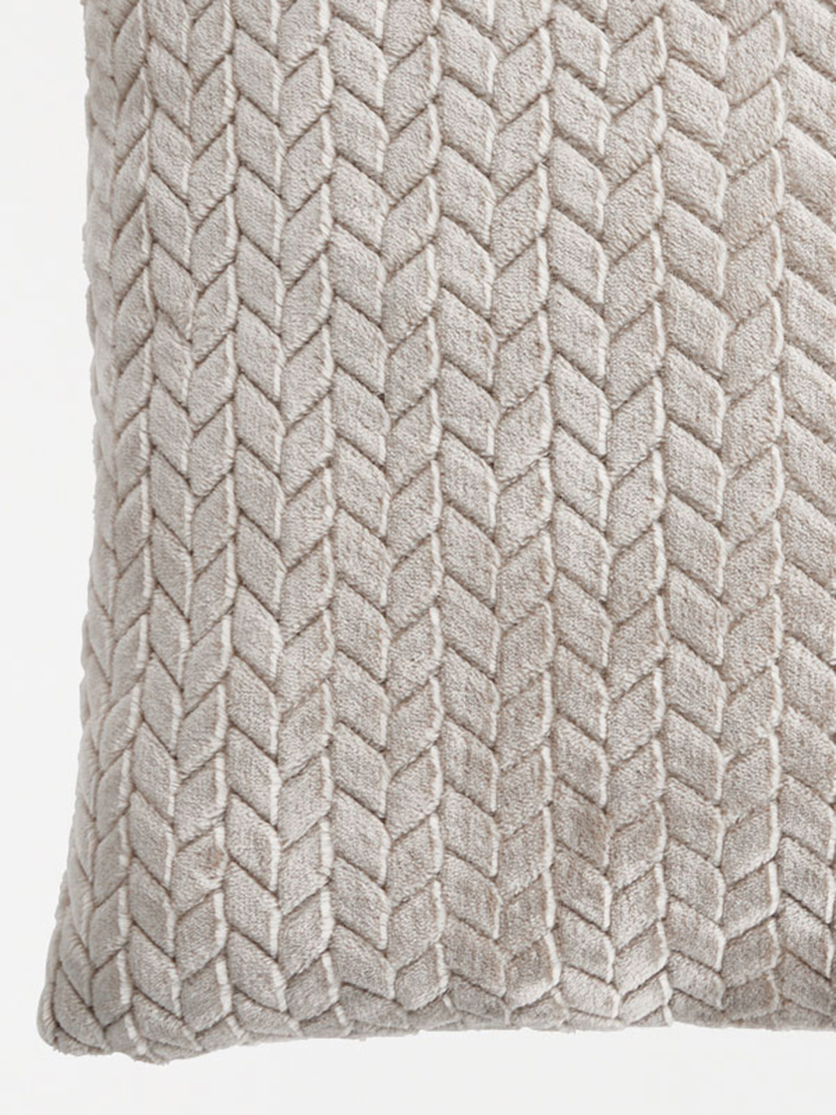 Coussin chevron taupe 45 x 45 Coussin chevron taupe 45 x 45