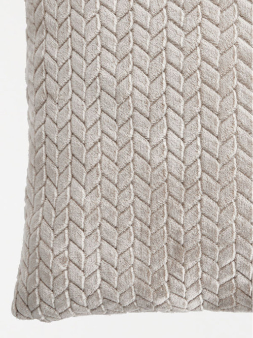 Coussin chevron taupe 45 x 45 Coussin chevron taupe 45 x 45