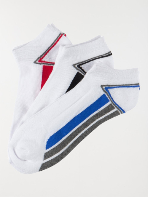 Lot de 3 paires de socquettes homme
