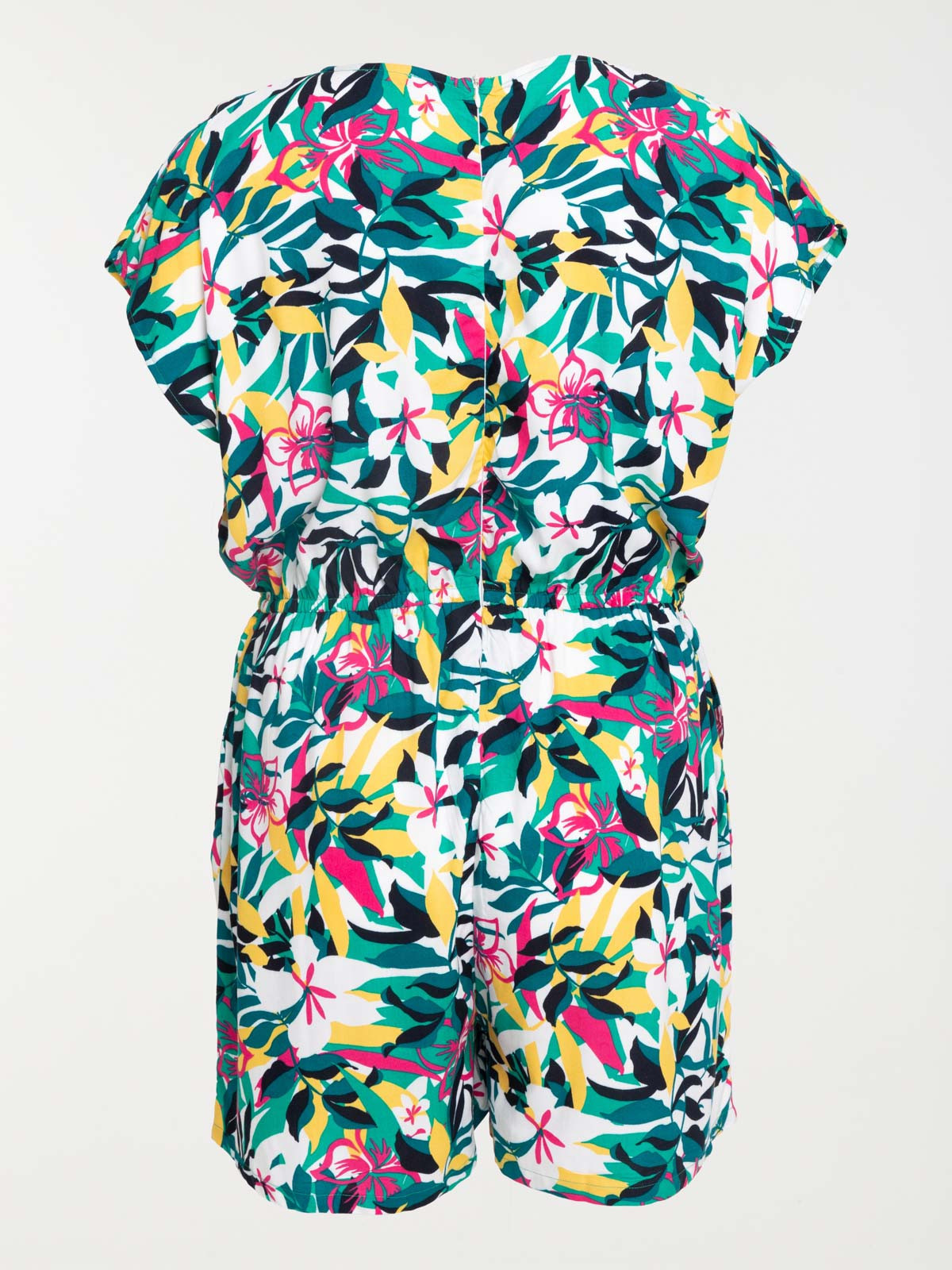 Combishort floral grande taille femme