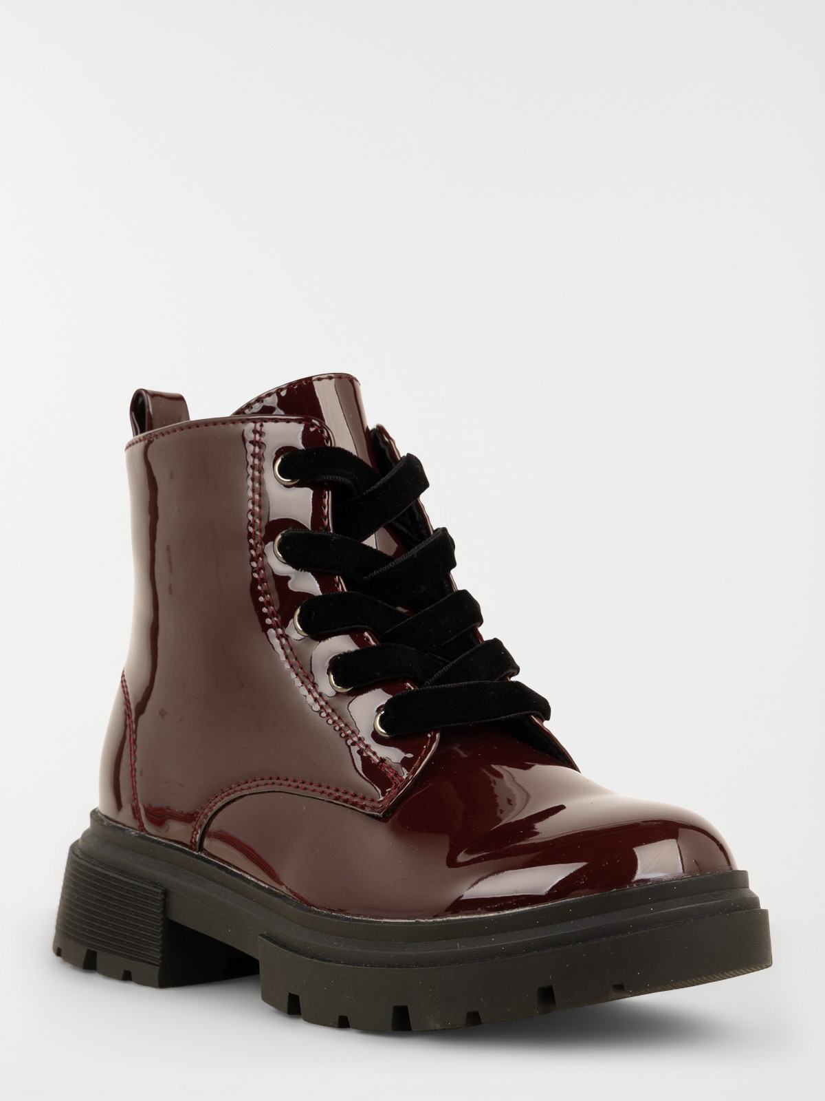Bottines bordeaux vernies fille (24-30)