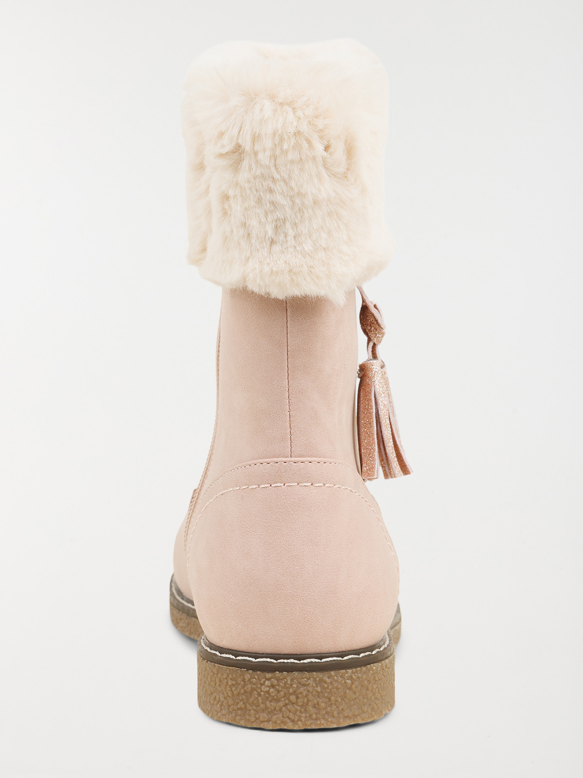 Bottes roses pompons fille (24-30)