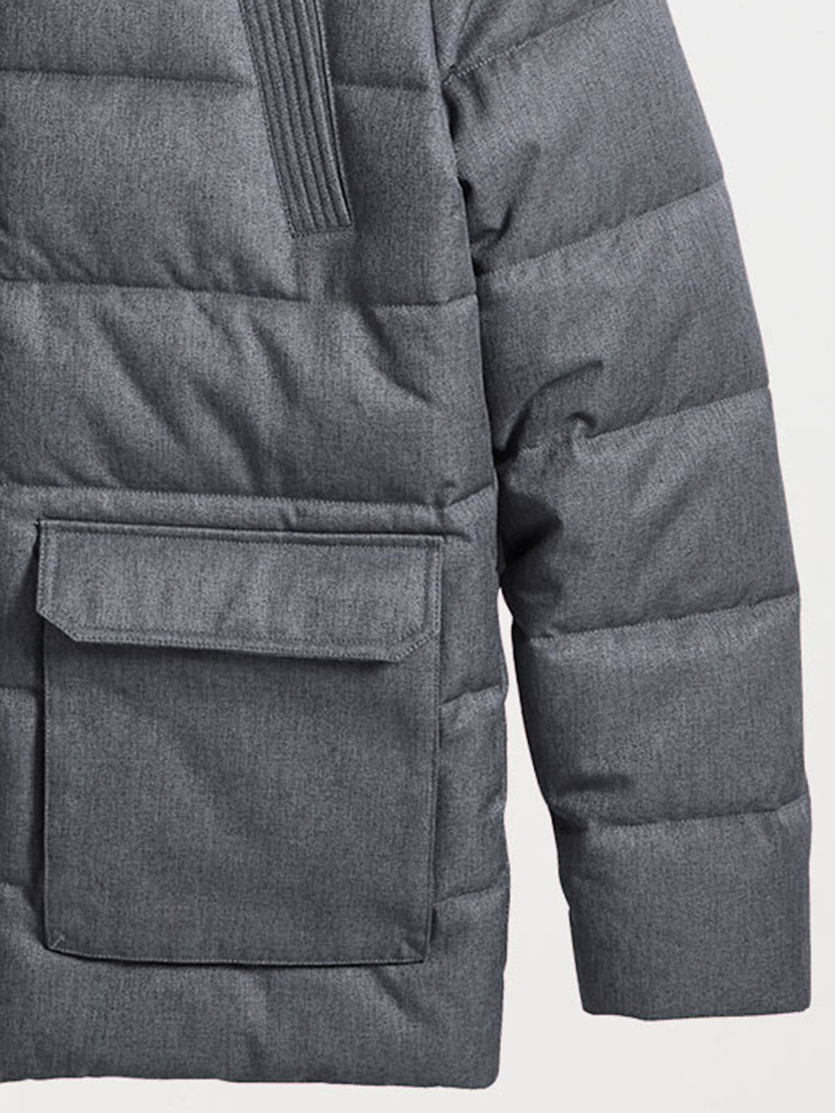 Parka gris chiné homme Parka gris chiné homme