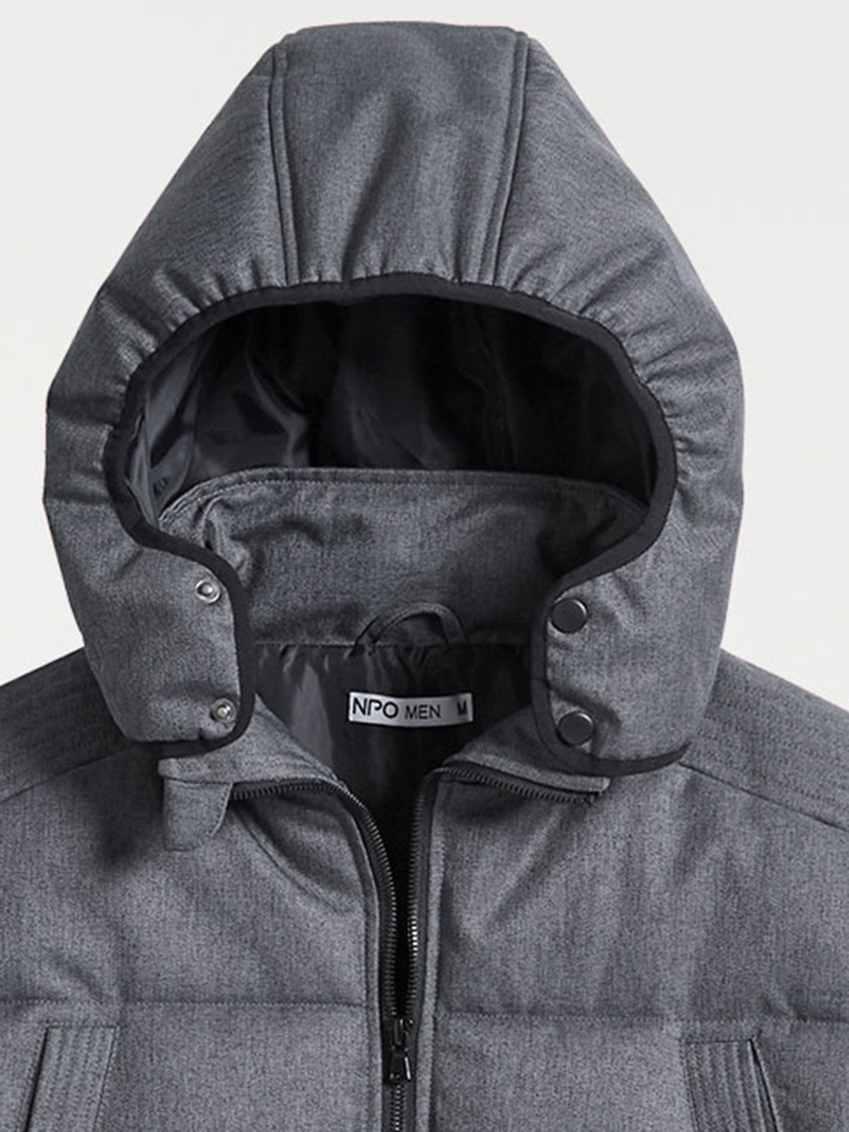 Parka gris chiné homme Parka gris chiné homme