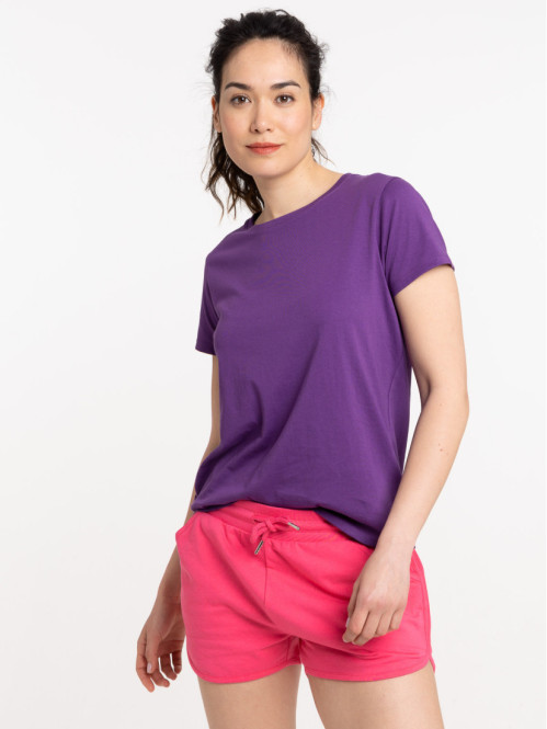 T-shirt basique ultra violet femme