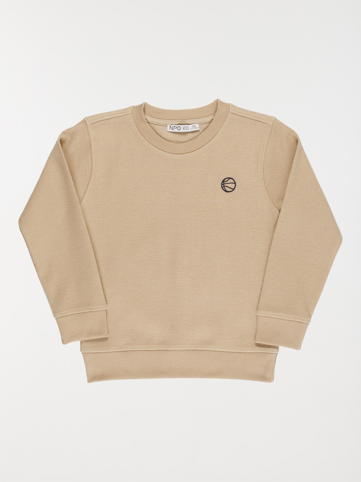 Sweat col rond broderie garçon (3-12A)